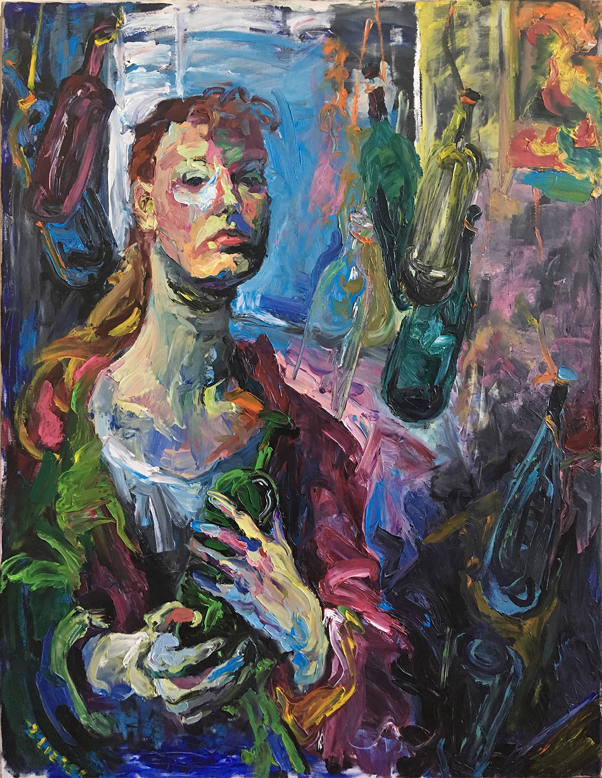 Selbstportrait | 2000 | Öl auf Leinwand | 85 x 110 cm